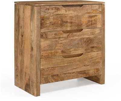 Ladeblok met 3 Laden Sophie mangohout - 80x40x80 cm - Naturel