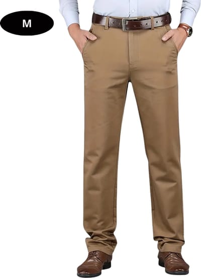 Bovista Golfbroek Heren - Golfkleding - Golfen - Golf Accessoires - Nette Pantalon - Beige M - Maat 48
