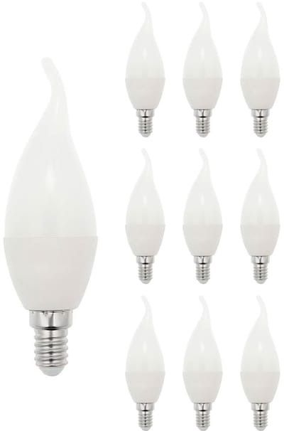VITO LED Kaarslamp C37 E14 - 6.5W (vervangt 50W) - 507lm - 2700K - 220-240V - Ø37mm - Energiezuinig - 10 stuks