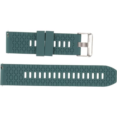 Horlogeband 22mm Universeel Snelontgrendelend Siliconen Accessoire voor Realme Watch 2Donkergroen groen