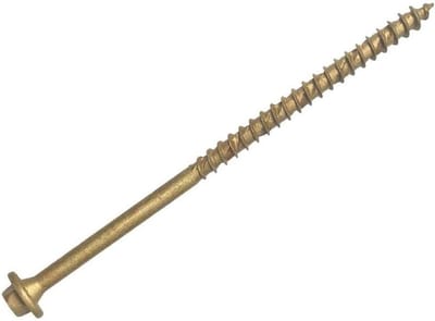 Houtschroeven - Bevestigingsschroeven - Bouwen en Klussen - Zelfborende draad - 7x150mm - Bruin