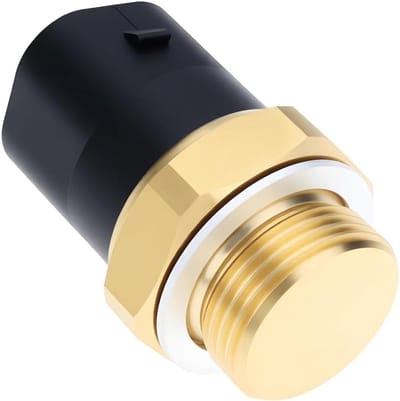 Radiator Ventilator Schakelaar - Thermostaat Sensor - Motortemperatuur Regelen - Directe Vervanging - M22x1.5 12V - Zwart