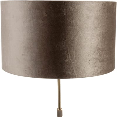 QAZQA parte shade - Klassieke Tafellamp met kap - 1 lichts - H 68 cm - Brons - Woonkamer | Slaapkamer | Keuken