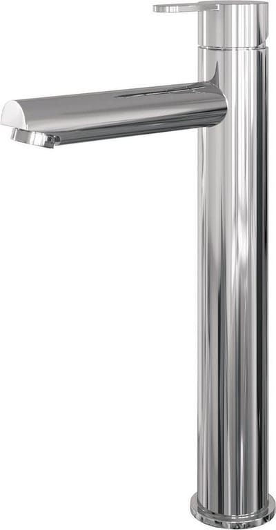 Brauer Chrome Edition wastafelmengkraan verhoogd met type HD4 greep opbouw ColdStart gepolijst chroom