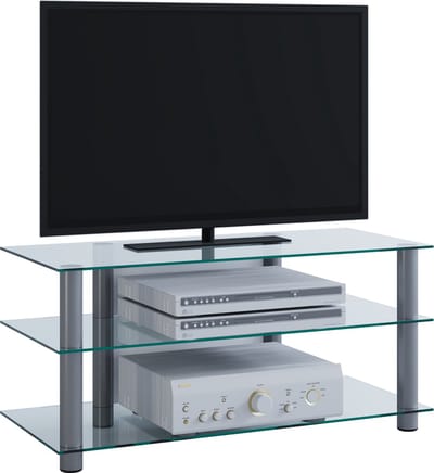 TV meubel dressoir TV meubelrek TV plank aluminium glazen tafel Netasa