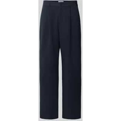 Wide leg bandplooibroek met viscosemix