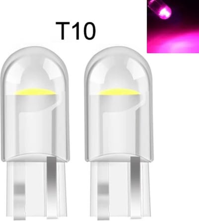 TLVX T10 W5W LED Auto lampen Roze – Canbus – Steeklamp – Interieur verlichting – Roze kleur – Lange levensduur –12V – Stadslicht – Interieurlicht – Parkeer lampen – Stadsverlichting LED (2 stuks)