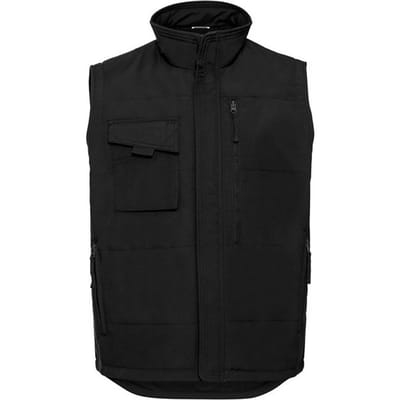 Russell Heren Gilet voor zwaar gebruik (Zwart)