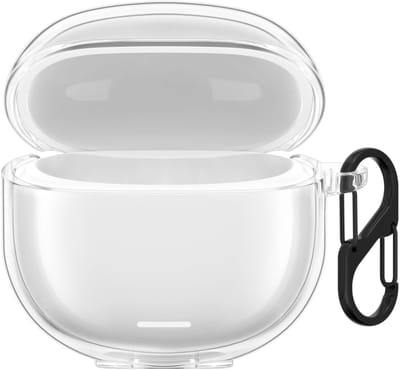 kwmobile Earphones Case for Xiaomi Redmi Buds 6 Lite Case - Clear TPU Silicone Earbuds Cover - Transparent