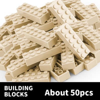 200g 2x6 Points Blocs de Construction Bricolage Figures Épaisses Briques axées sur l'Apprentissage Créatives TailleCompatible pour Enfants avec Jouets 200g 2x6