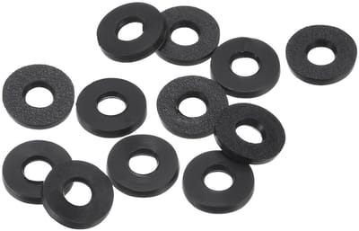 Rubber Flat Washers 4mm ID 9mm OD - 12 Stuks Seal Spacer Ringen voor Kraan, Slang en Bevestiging