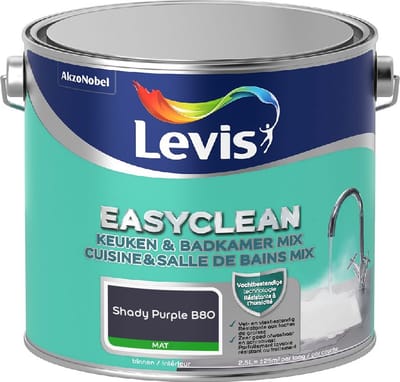 Levis - Easyclean Keuken & Badkamer Mix - Shady Purple B80 - Mengverf - 2,5 L