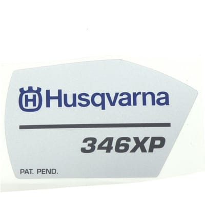 Husqvarna 346xp starterkap sticker