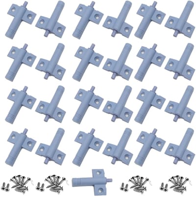 Dailygoody - Stop Damper - Deur Stop Damper - Zacht en Stil Sluiten - Grijs - Keuken en Badkamer - 25 Stuks - Eenvoudige Montage
