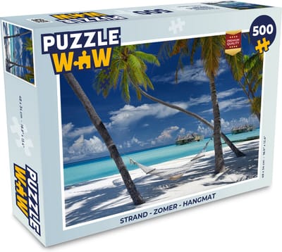 Puzzel Strand - Zomer - Hangmat - Legpuzzel - Puzzel 500 stukjes