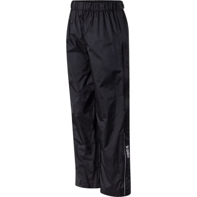 Pro-X Elements - Regenbroek met doorlopende ritssluiting voor kinderen - Säntis - Zwart - maat 104cm