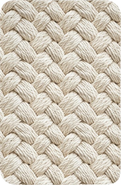 WC mat 40x60 cm - Antislip - Touw - Gebreid - Beige - Toiletmat - Vloermat - Douchemat - Toilet tapijt - Toiletmatten
