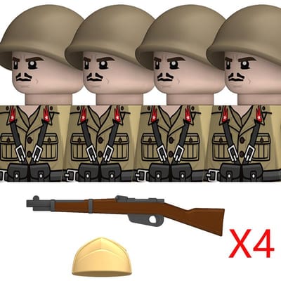 Hoge Kwaliteit Ww2 Italiaans Leger stijl Hoge Kwaliteit Leger Militaire figuur Hoge Kwaliteit Bouwwerk Hoge Kwaliteit Blokken Infanterie Hoge Kwaliteit Figuren