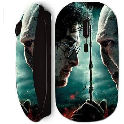 Souris sans fil - Maniacase - Harry Potter - Noir - Ergonomique - Design stylé