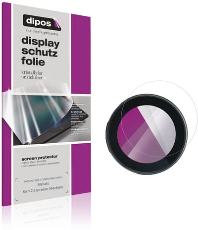 dipos – 2x Beschermfolie geschikt voor Meraki Gen 2 Espresso Machine | Krasbestendige & heldere Screenprotector Ultra-Thin