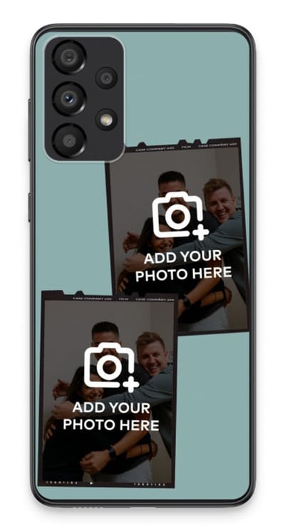 Gepersonaliseerd - Case Company® - Hoesje geschikt voor Samsung Galaxy A33 5G hoesje - Polaroid Zwart - Soft Cover Telefoonhoesje - Bescherming aan alle Kanten en Schermrand