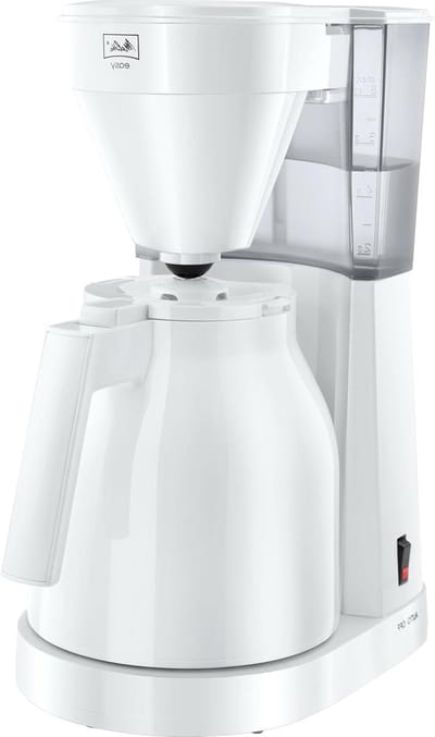 Filterkoffiezetapparaat - Koffiezetter - Verse Koffie - Met Thermoskan - 1 Liter - Wit