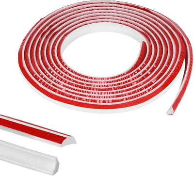 Flexibele Decoratieve Moulding, Zelfklevende Plafondlijst, TPE Driehoekige Hoekstrip en Wandovergang, Wit Plinten voor Plafond en Tegels, Ideaal voor Keuken en Interieurdecoratie