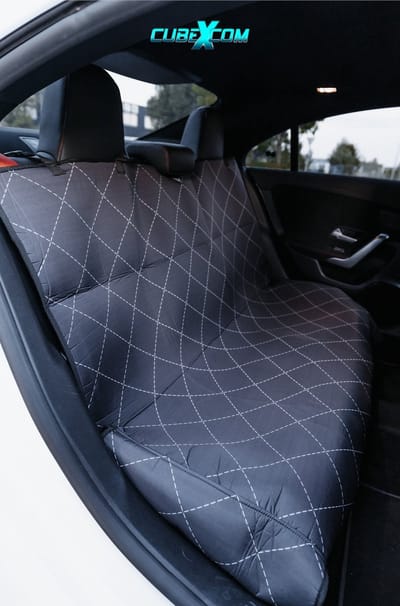 CUBEXCOM® Hondendeken Auto Achterbank, Autodekens, Hondendeken Auto Kofferbak, Universele Hond Deken Auto Seat Cover, Scheurvaste, Waterdichte, Wasbaar, Eenvoudige Reiniging, Autostoelhoes Voor Honden En Huisdieren, ZWART