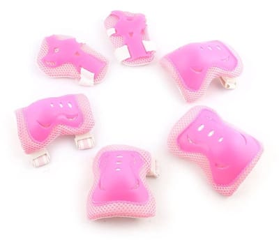 Beschermende Set - Pols Elleboog Knie - Sporten en Spelen - Comfortabel Spons Materiaal - 3 Delig - Roze