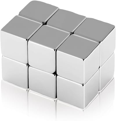 Set van 12 Extra Sterke Mini Neodymium Magneten 10 x 10 x 10 mm voor Magnetische Borden, Koelkast en Whiteboard