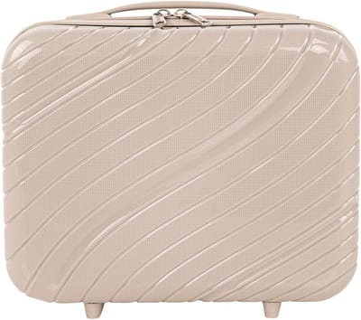 Toilettas Koffer - Reis Make-up Tas - Snel Organiseren - Harde Schaal - 32x27x17 cm - Taupe