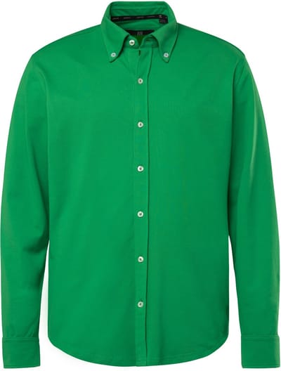 JAY-PI - Heren - Piqué-overhemd FLEXNAMIC® golf buttondown-kraag modern fit - Palmgroen - Maat 7XL