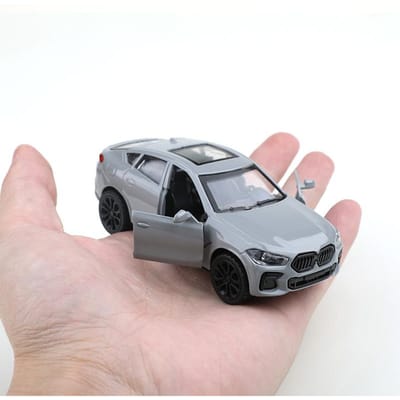 (Ensaché) Réplique X7 SUV à l'échelle 1/43, Voiture Jouet pour Enfants, Métal Moulé sous Pression, Jouet pour Garçon, Voiture Jouet de Poche à Rétrofriction gray