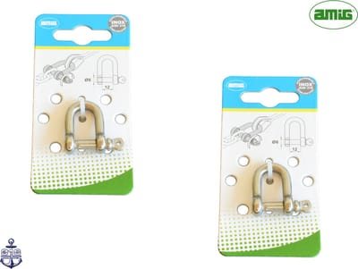 AMIG – D Sluiting 6mm M6 – 2 stuks – RVS 316 – Zeewater en Zuur Bestendig - Harpsluiting