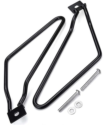 Dailygoods- Zadeltassen Motorfiets - 2 Stuks - Ondersteuning - Beugels - Compatibel met XL883/1200 HD1450/1584 - Zwart - Motorfietstassen