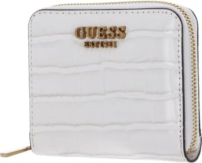GUESS Portemonnee Laurel SLG Small Zip Around Wallet Stone Crème