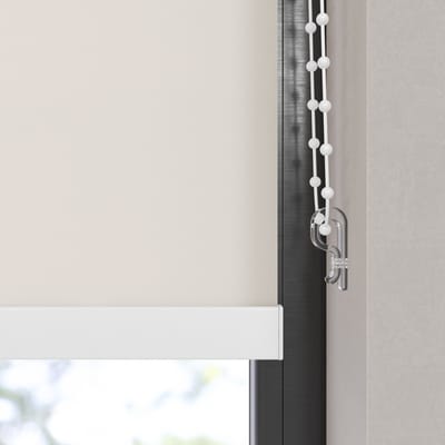 Dutchblinds Rolgordijn - lichtdoorlatend - Beige - 55x190cm - Raamdecoratie op maat