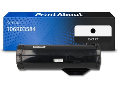 PrintAbout huismerk Toner 106R03584 Zwart Extra hoge capaciteit Geschikt voor Xerox