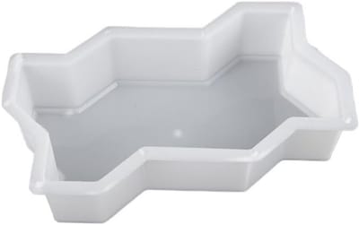 Betonvorm voor Tuinpad - Stoeptegel mal - Tuin Bestraten - Herbruikbaar Plastic - 11 x 22 x 6 cm - Zwart