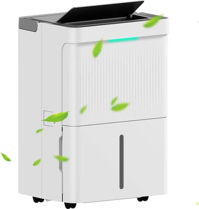 Luchtontvochtiger 35L per dag - Elektrische vochtvreter 100m2 - 5,5L Waterreservoir - Wit