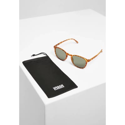 Urban Classics - Sunglasses Arthur UC brown leo/green one size Zonnebril - Bruin/Groen