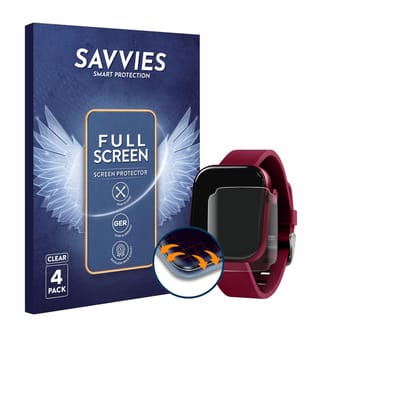 Savvies - Screenprotector voor Reflex Active Spectra 300 S - Folie Beschermfolie transparant volledig dekking 4 Stuks