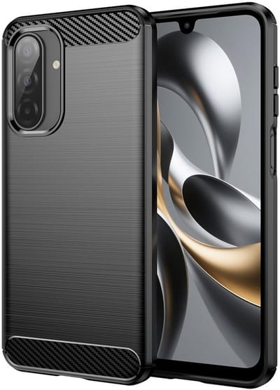 Coverup Hoesje - Geschikt voor Samsung Galaxy A17 Hoesje - Coverup Armor Brushed TPU Back Cover - Zwart