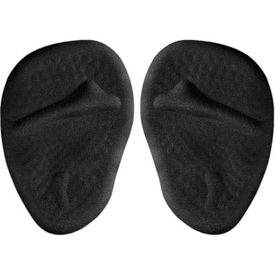 1 paire de coussinets en silicone pour chaussures, antidérapants, auto-adhésifs, coussinets en gel pour l'avant-pied, sandales, talons hauts, semelles intérieures pour femmes noir