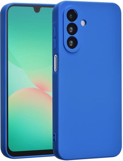 Shockproof Backcover - Liquid Silicone Soft Hoesje - Geschikt voor: Samsung Galaxy A26 / Samsung Galaxy A17 5G - Diepblauw