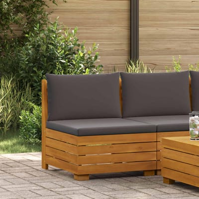 vidaXL - Tuinstoel - Midden - Massief - Acacia - Hout - Bruin