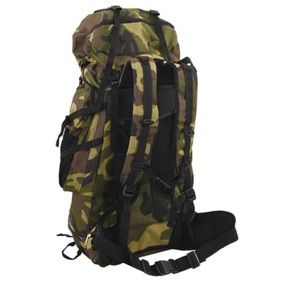 vidaXL - Wandelrugzak - 60 - L - camouflage - oxford - stof - groen
