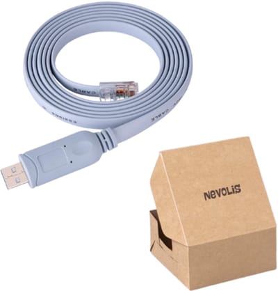 USB2.0 Male to RJ45 Male CAT5 Serial Flat Console Kabel voor Routers - Switches - Netwerkaccessoires