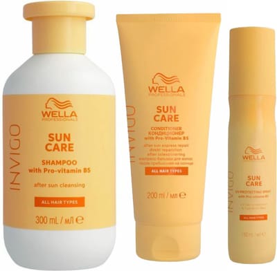 Door zon beschadigd haar pakket Wella Invigo Sun
