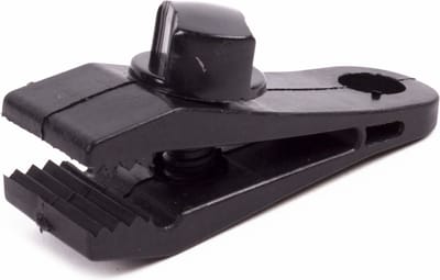 Go Go Gadget - Zeil Clips - Kunststof - Set van 4 stuks - 28*26mm - Zwart